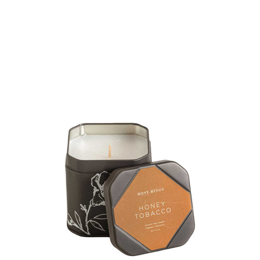 Candela in latta Accent - Miele e Tabacco