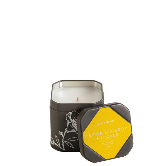 Candela in latta Accent - Fiori di limone