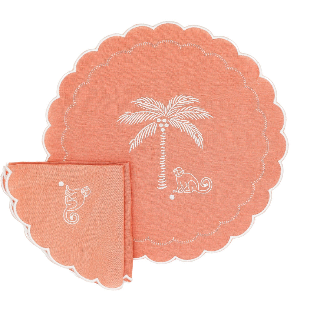 Dusky Rose Simia Linen Napkins – Set of 4