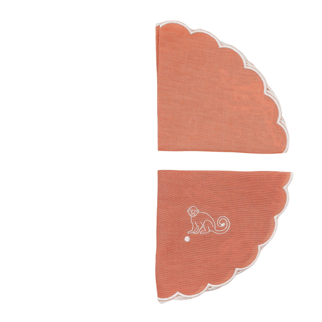 Dusky Rose Simia Linen Napkins – Set of 4