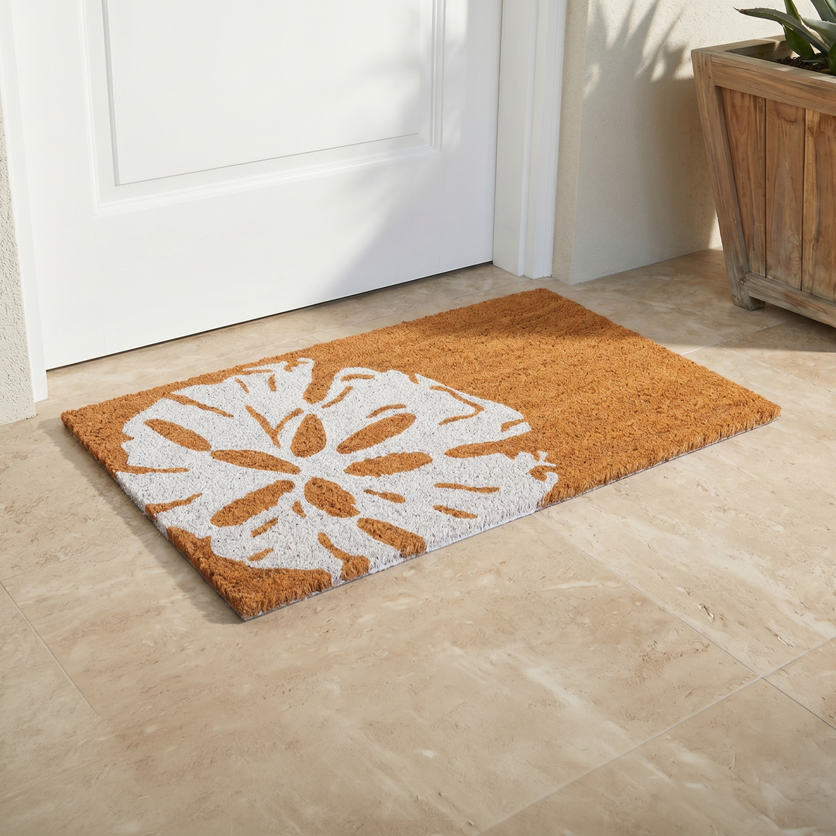 Sand Dollar Coir Doormat