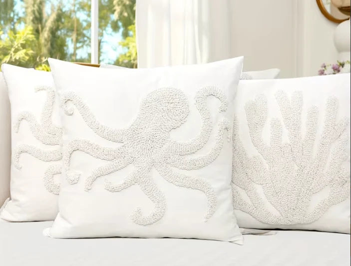 Coastal Icons Woven Accent Pillow – 18” x 18”