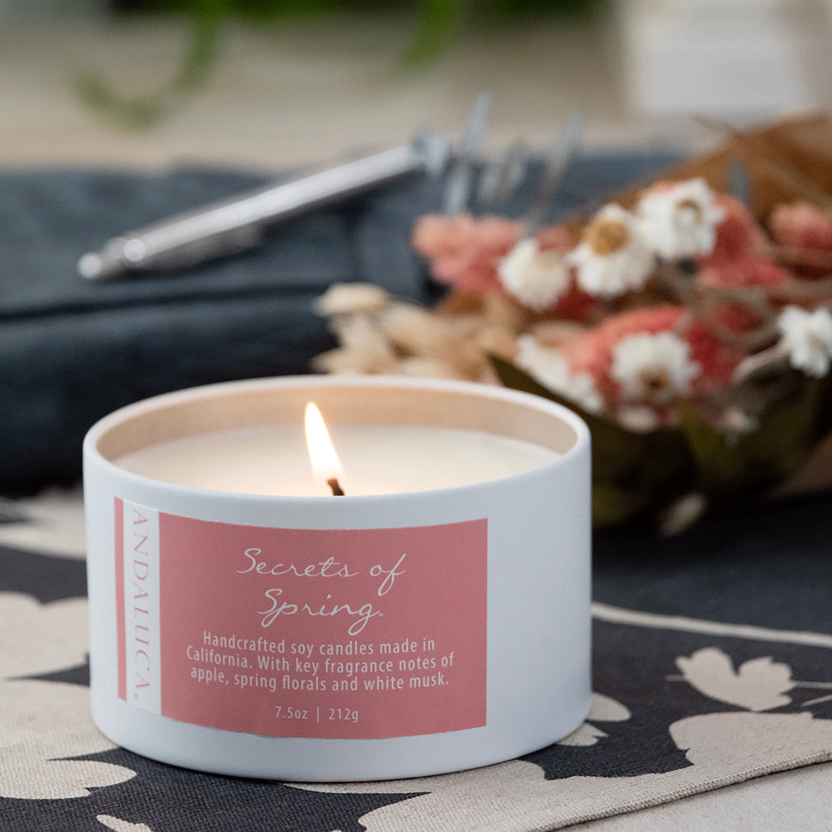 Secrets of Spring 6 oz. Tin Candle