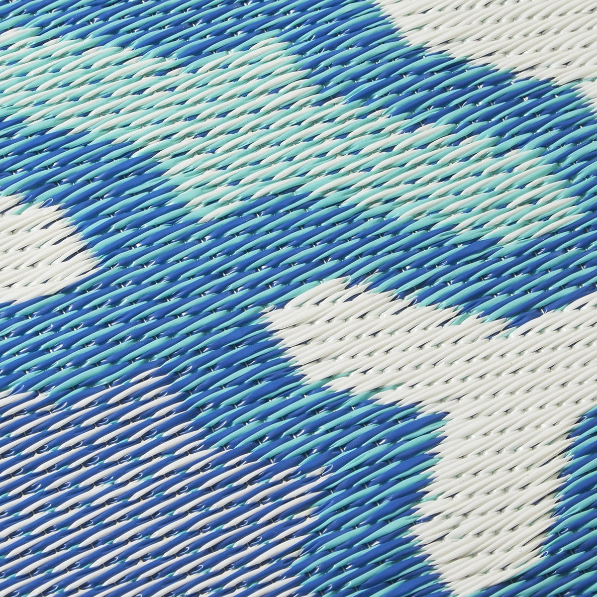 Seville - Blue Geometric Outdoor Rug for Patio FINAL SALE