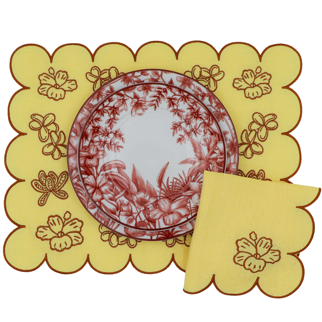 Tawny Marigold Linen Napkins – Set of 4
