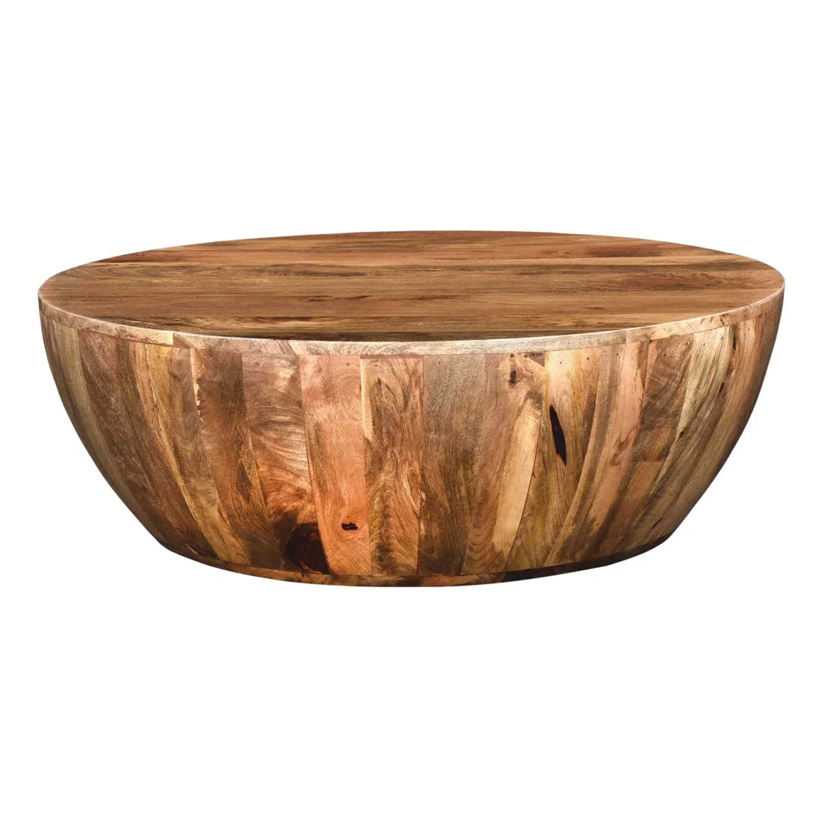 Verona Solid Wood Drum Coffee Table