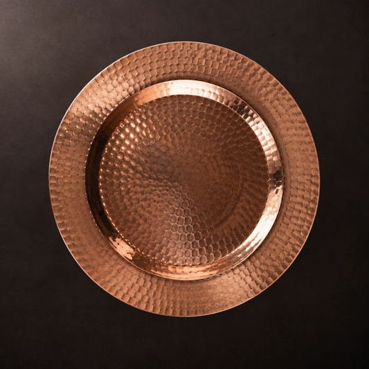 Thessaly 13 Inch Copper Charger Plates