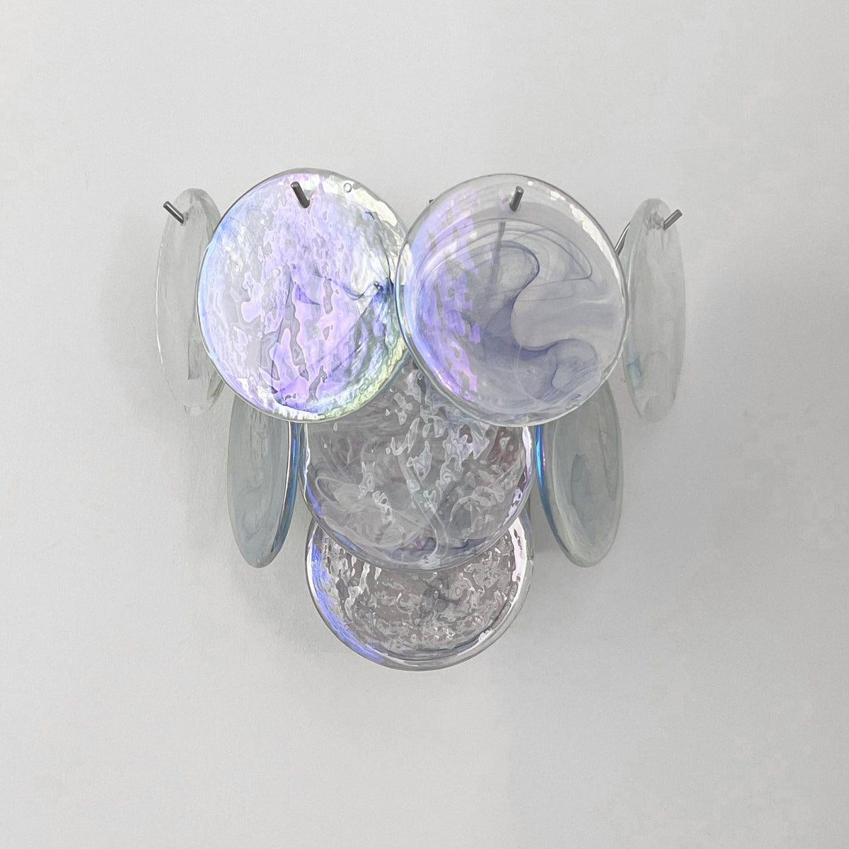 Tiered Murano Glass  Wall Lamp
