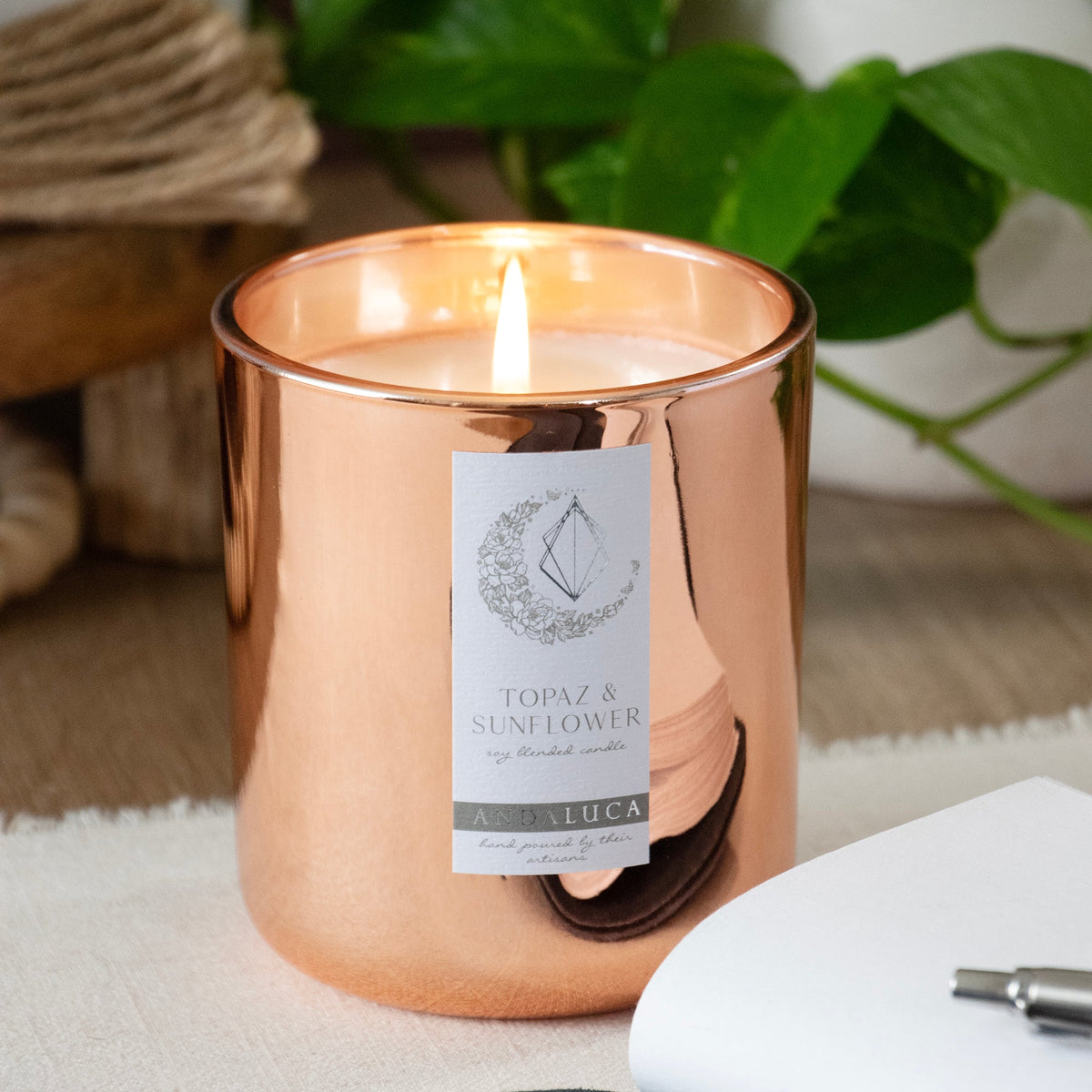 Topaz & Sunflower 12 oz Soy Blend Candle