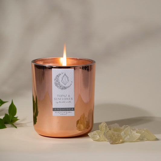 Topaz & Sunflower 12 oz Soy Blend Candle