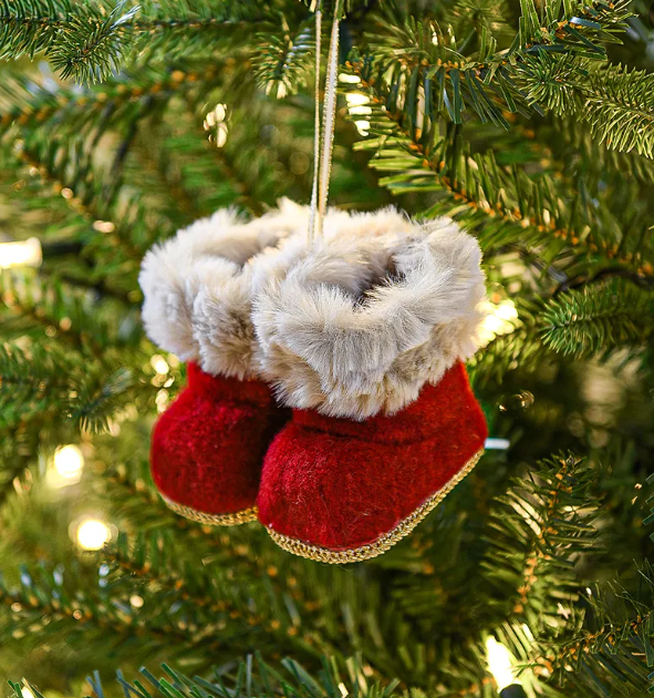 Cozy Nordic Christmas Mini Boot Ornaments