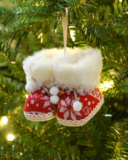 Cozy Nordic Christmas Mini Boot Ornaments