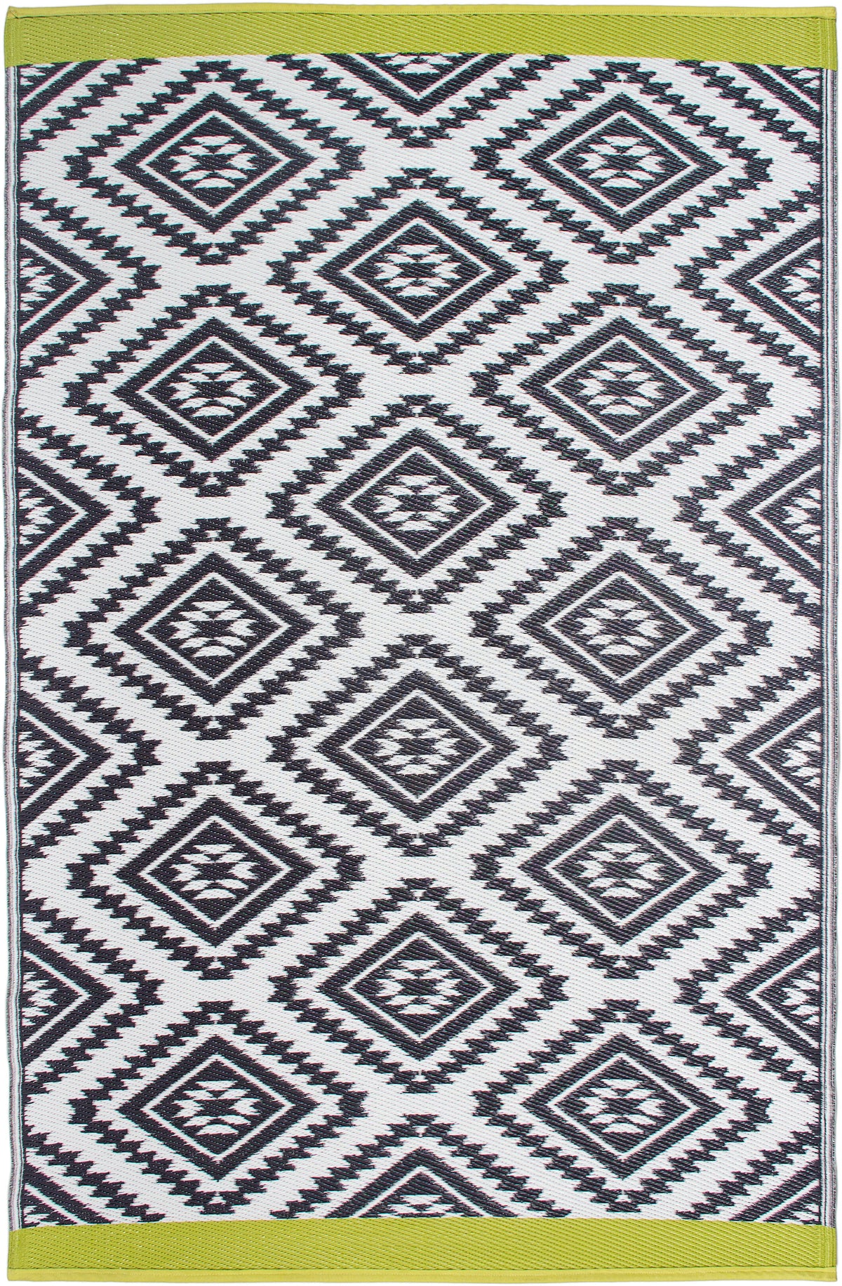 Valencia - Gray Geometric Outdoor Rug for Patio FINAL SALE