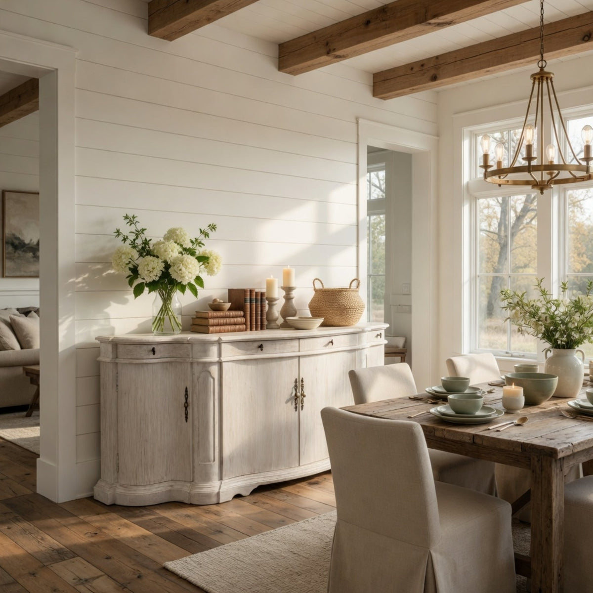 Courbe Oak Wood Buffet