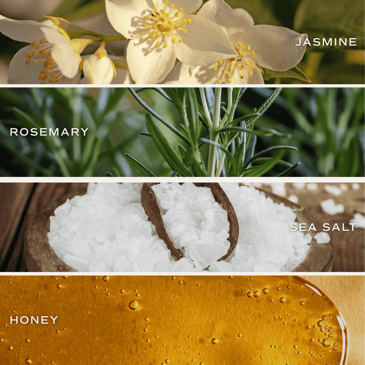 Wildflowers and Salt Soy Candle - Tinted Glass Jar - 12 oz