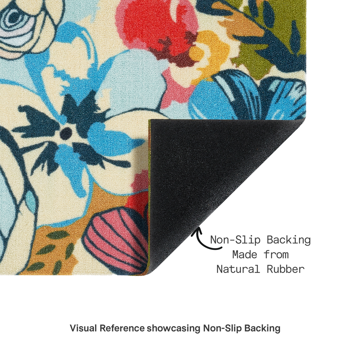 Watercolor Floral Outdoor Nylon Doormat - 18" x 30"