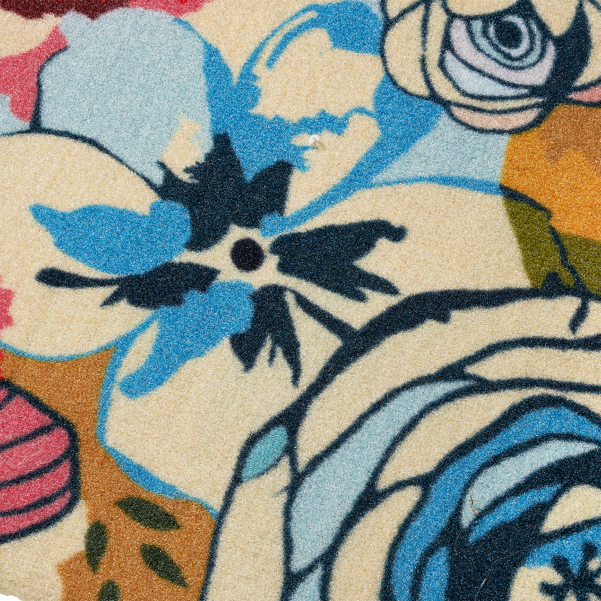 Watercolor Floral Outdoor Nylon Doormat - 18" x 30"
