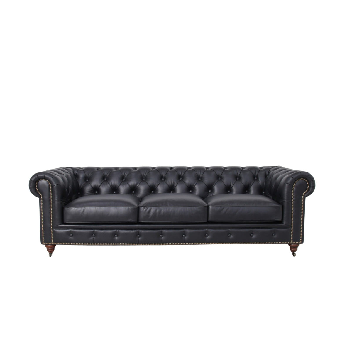 Belgravia Chesterfield Tufted Top Grain Leather Sofa – Classic Elegance Meets Modern Comfort