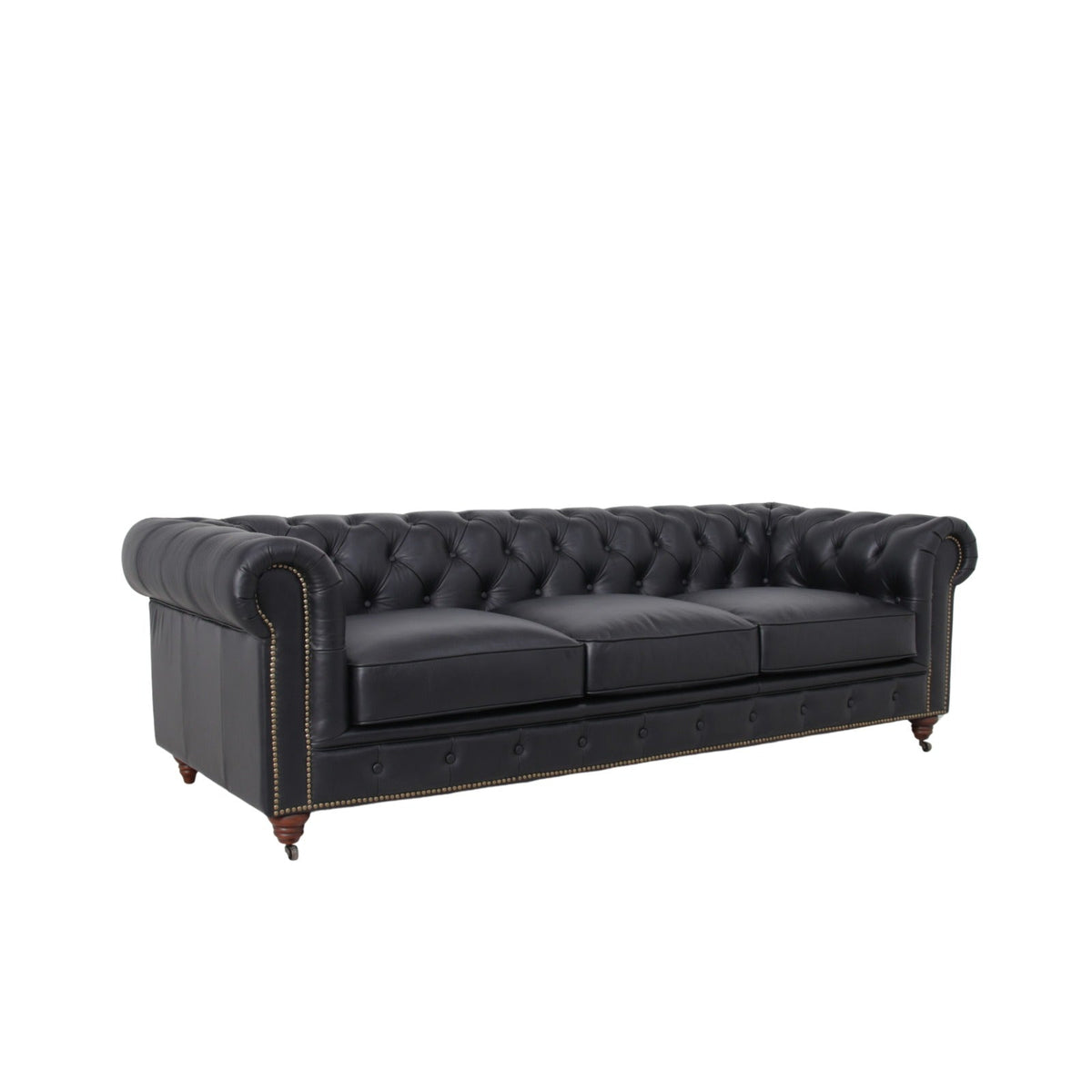 Belgravia Chesterfield Tufted Top Grain Leather Sofa – Classic Elegance Meets Modern Comfort