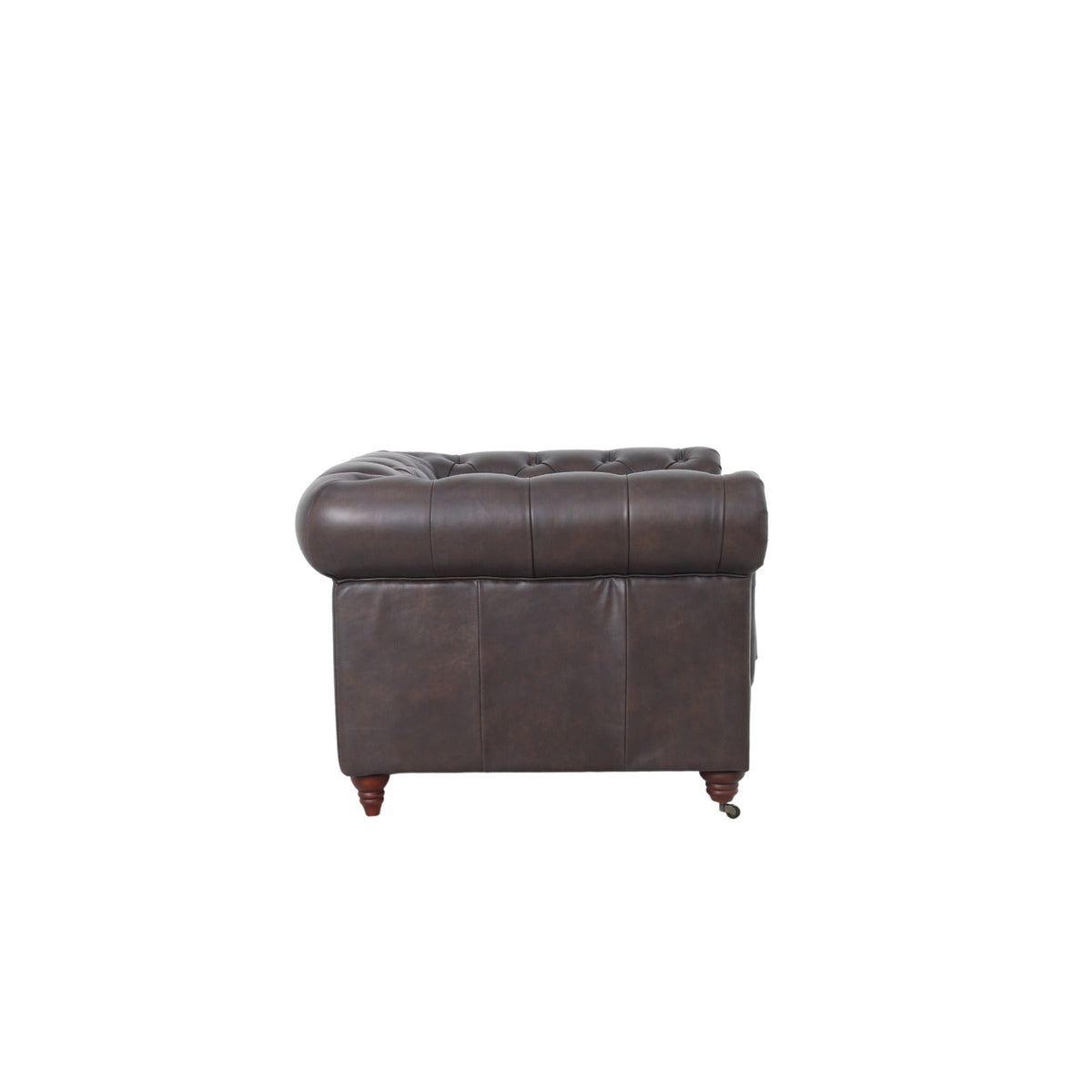 Belgravia Chesterfield Top Grain Leather Club Chair – Classic Tufted Armchair in Premium Finishes