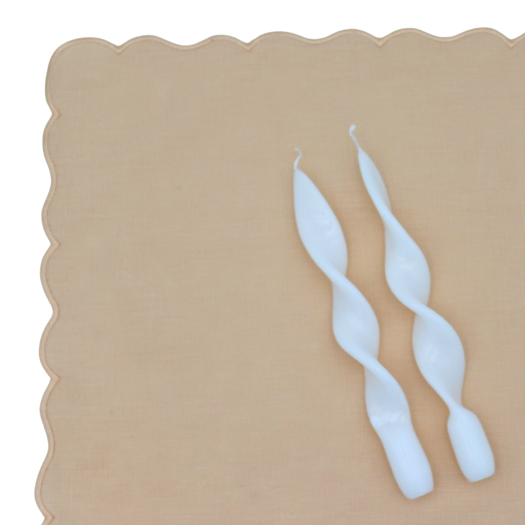 White Cotton Swirl Candles – Case of 20