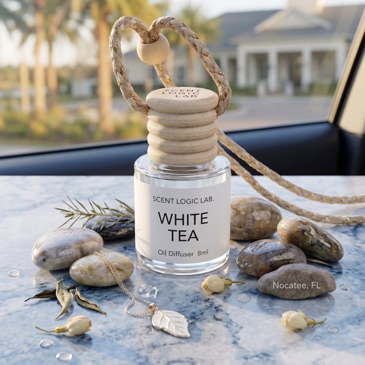 Diffuseur de voiture de luxe — Parfums naturels, rechargeable 8 ml, fragrance longue durée