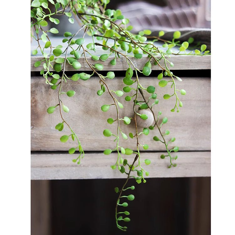 Hanging Faux Mini Leaf Garland 27.5" Long