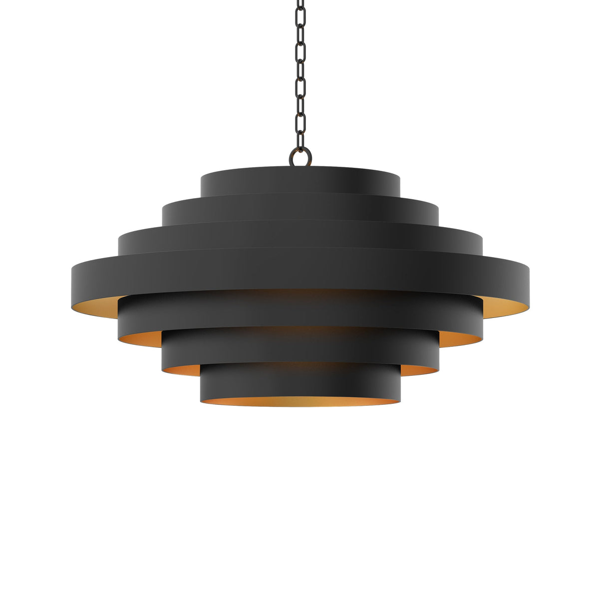 Nordic Black Chandelier Large 28 in