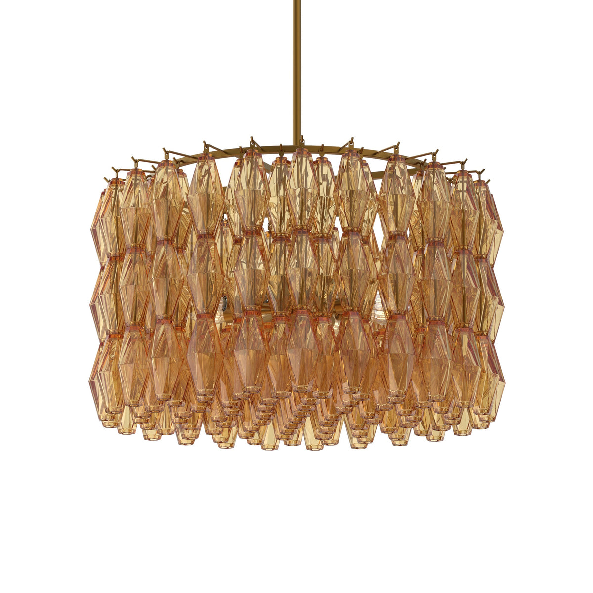 Amber 8-Light Chandelier 28.9 in