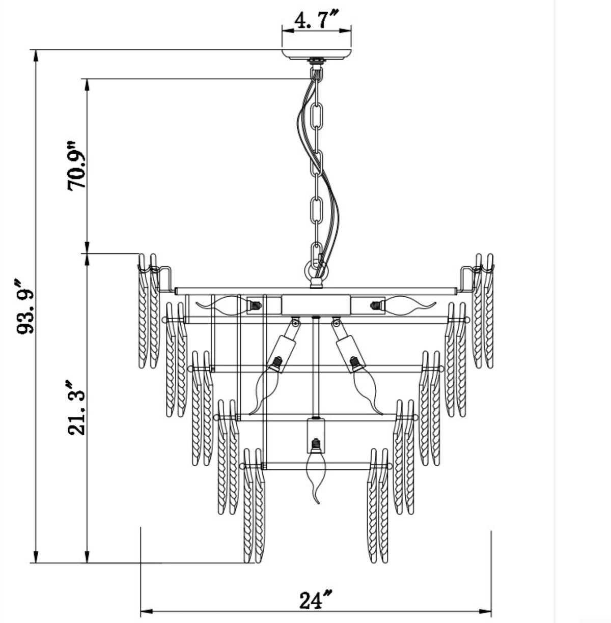 Clara Chandelier Large