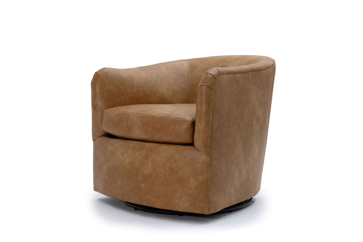 Marlowe Faux Leather Swivel Chair