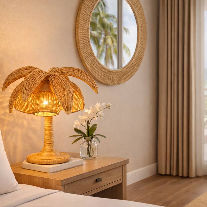 Palmora Grande Woven Table Lamp