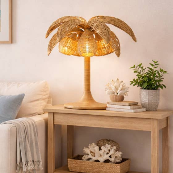Palmora Grande Woven Table Lamp