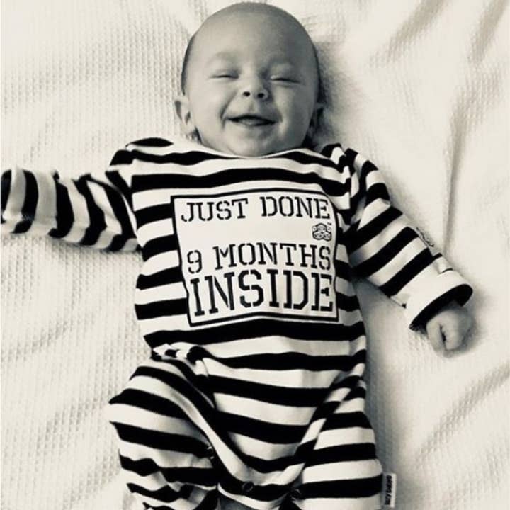 Just Done 9 Months Inside Baby Outfit
