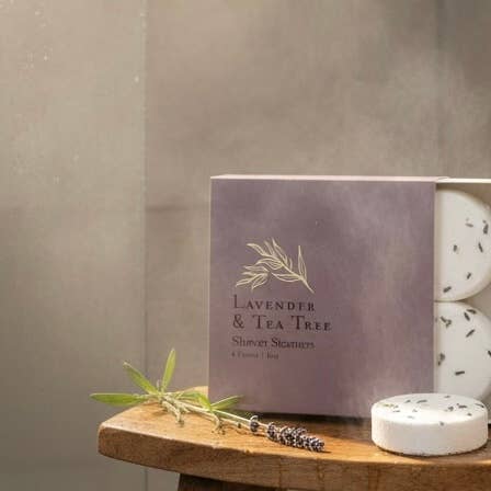 Lavender & Tea Tree Shower Steamer Gift Set Woodsy Homelife 226.8 g
