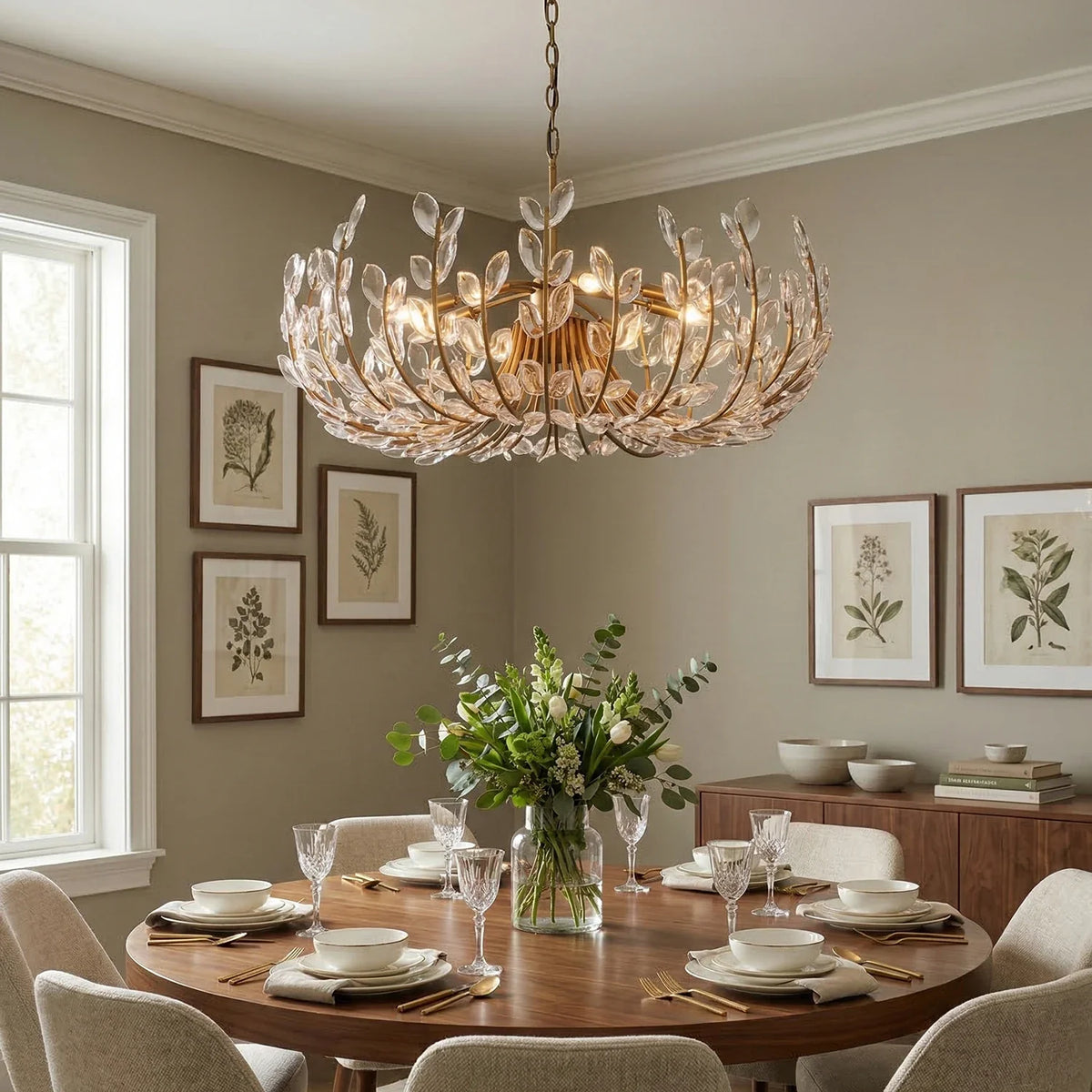 Adela Artisan Hand-Blown Glass Chandelier