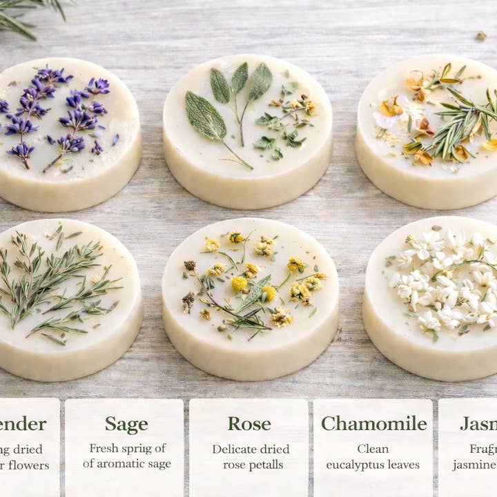 Botanical Wax Melt Rounds Boxed Set Of 6 Saltroot Apothecary 272.2 g