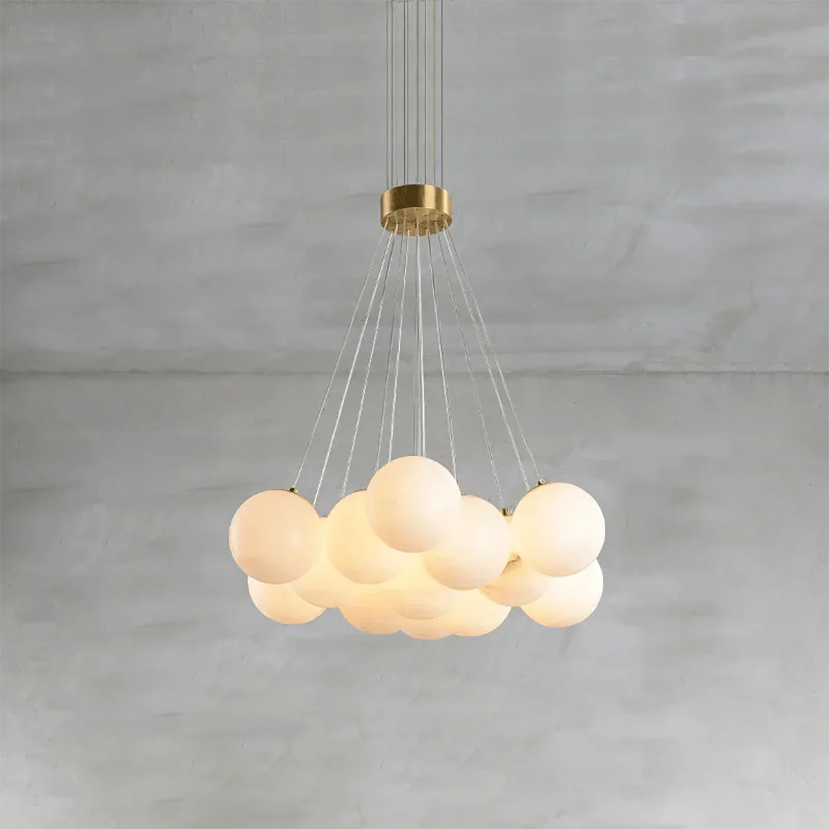 Alabaster Balls Chandelier
