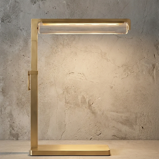 Lampe de bureau en verre Audobos