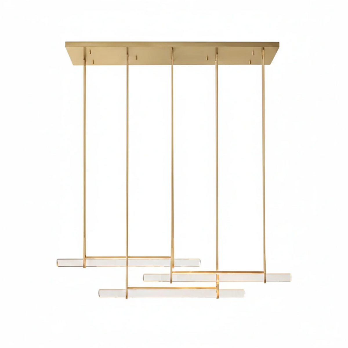 Audubon Crystal-Glow Multi-Bar Linear Chandelier