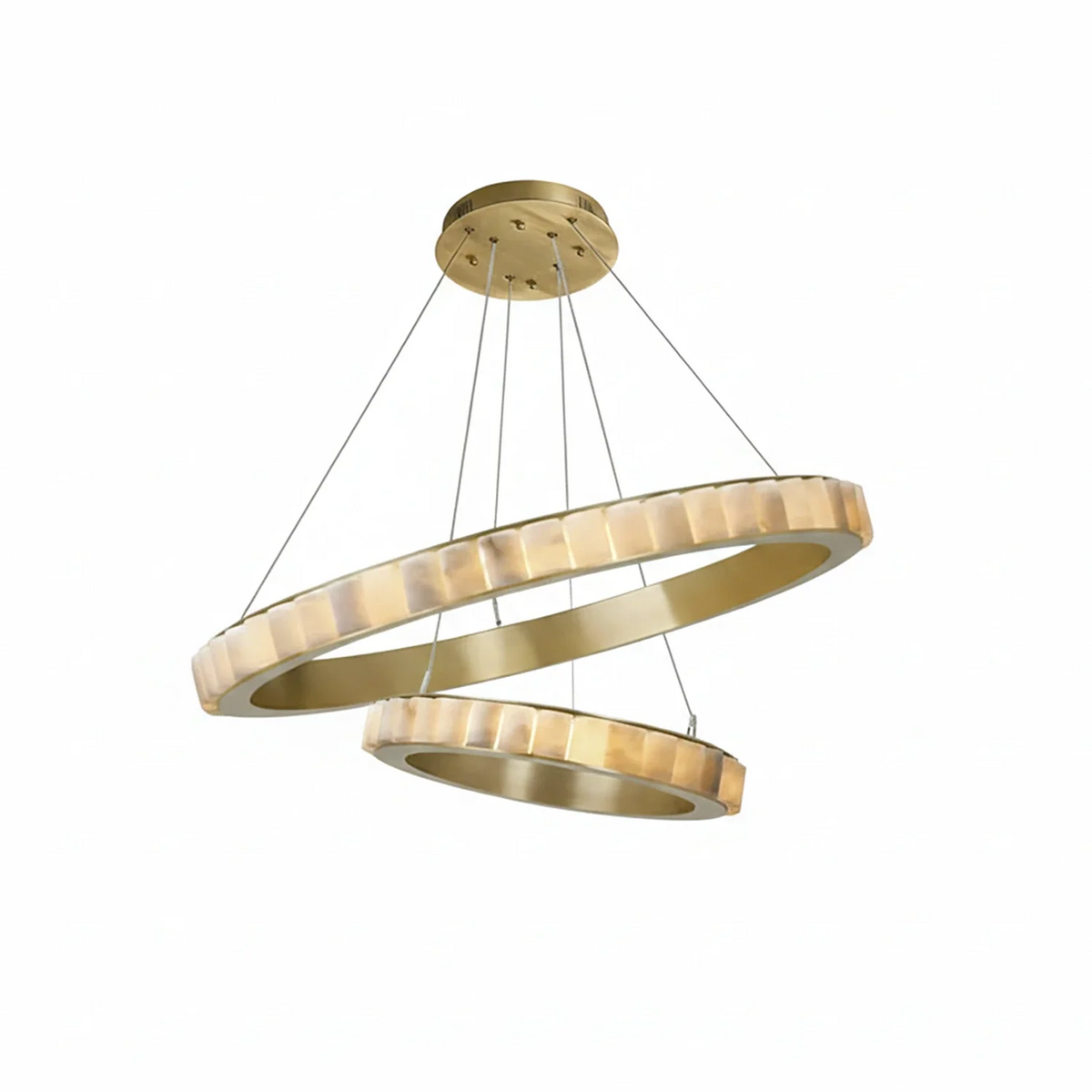 Avalon Alabaster Halo Chandelier