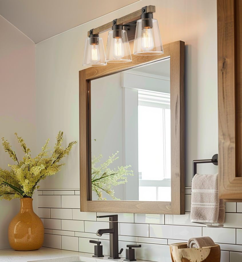 23" 3-Light Farmhouse Vanity Bathroom Light