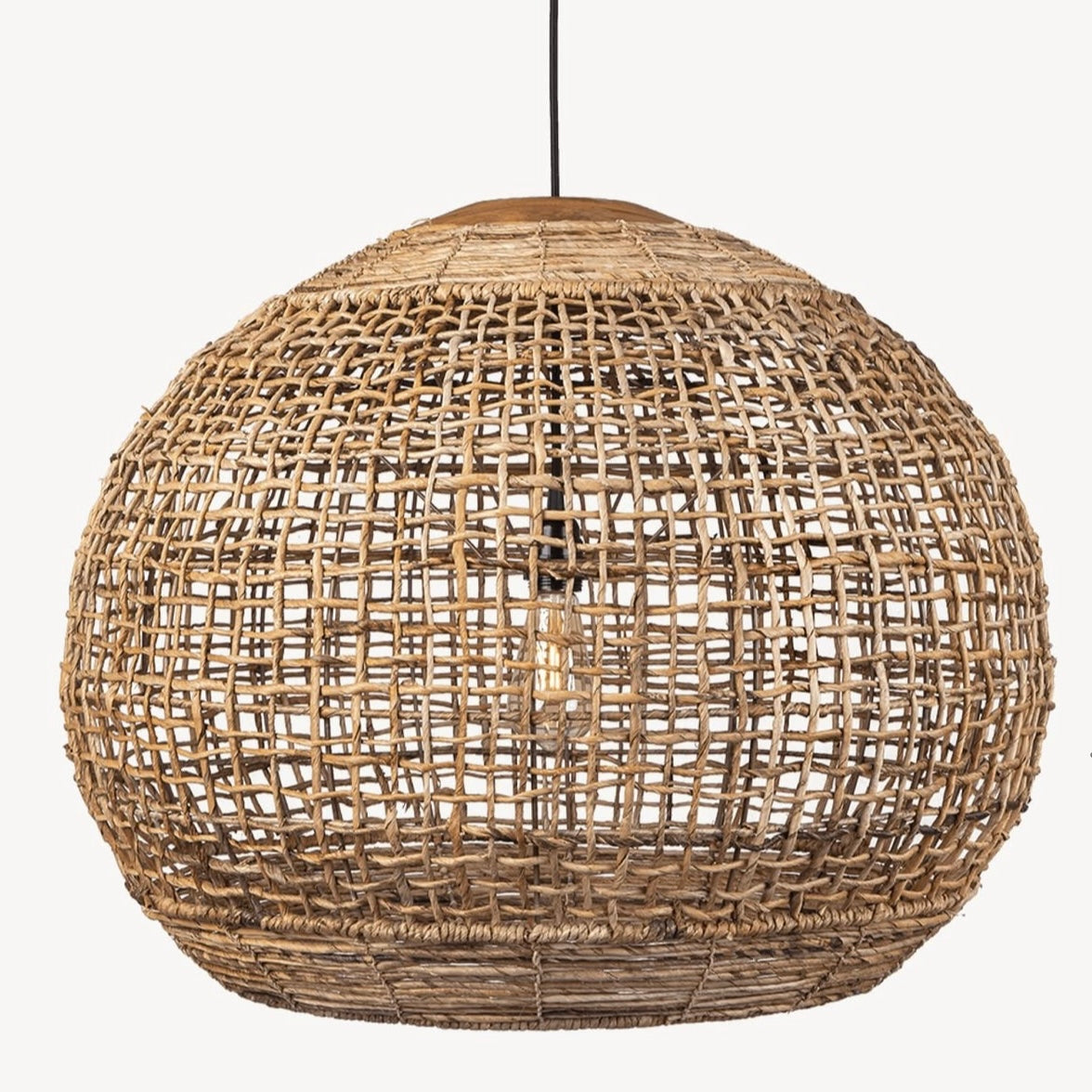 Noble Handwoven Natural Pendant Light
