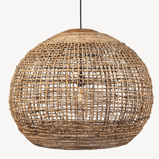 Noble Handwoven Natural Pendant Light