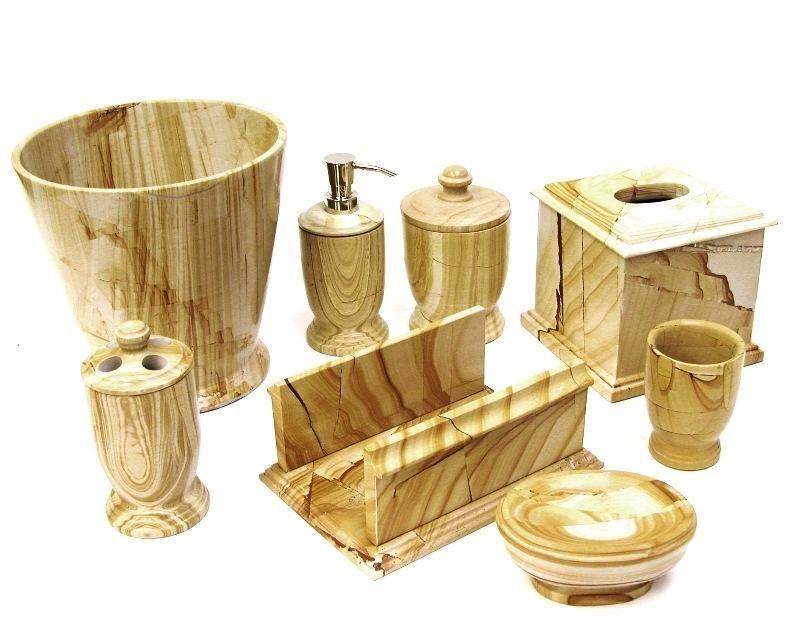 Bathroom Hand Towel Holder of Teakwood Marble