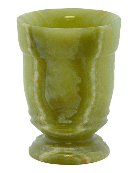 Bathroom Tumbler of Green Onyx | Tasmanian Collection
