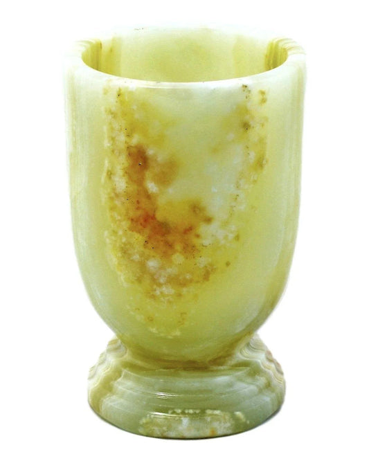 Bathroom Tumbler of Pistachio Onyx
