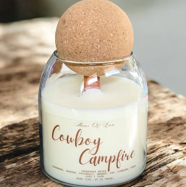 Cowboy Campfire Scented Candle Haus Of Lam 340.2 g