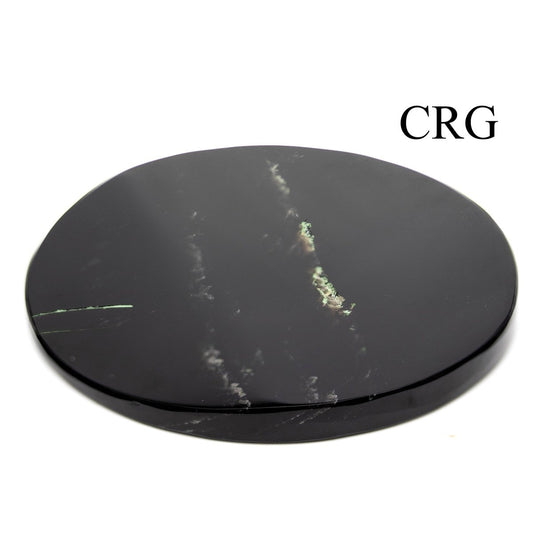 Black Obsidian Round Coasters (2 Pieces) (3-5 inches)