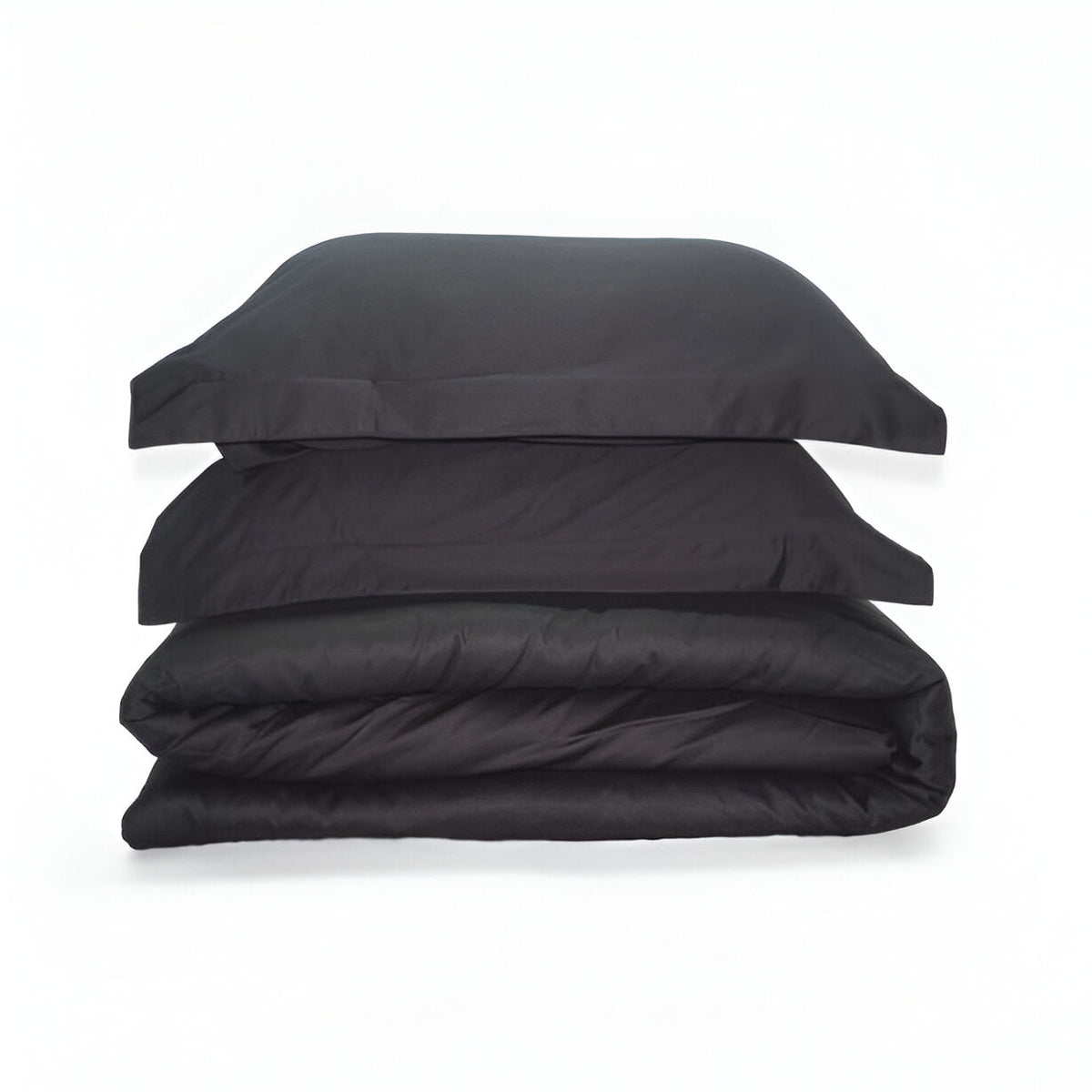 400TC Sateen Solid Cotton Round Duvet Cover Set
